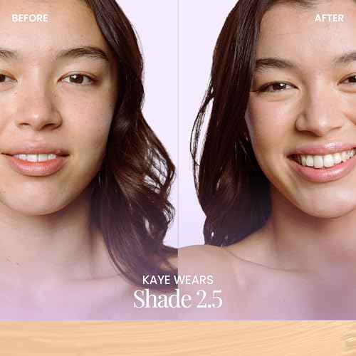 Naked Sundays BeautyScreen¢â SPF 50 Mineral Peptide Foundation Tint ? Skin Tint & Mineral Sunscreen | Radiant, Buildable Coverage, Acne-Safe, Infused with Peptides (2.5 Light Neutral, 1.01 oz)