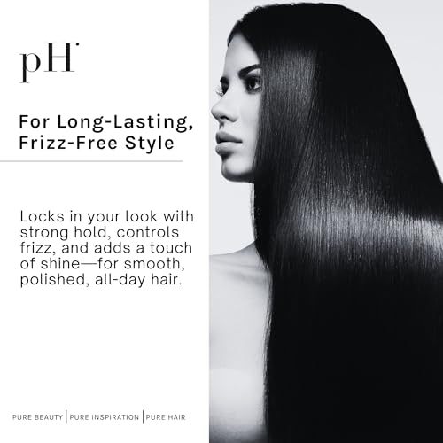 pH PURE HAIR Extra Hold Hairspray - Strong, Anti-Frizz & Humidity-Resistant Non-Aerosol Hair Spray with Floral Scent - Fast-Dry - 10.1 oz