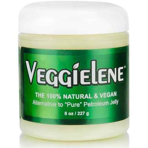 Beesaluxe Veggielene - 100% Natural, Vegan & Hypoallergenic Alternative to Petroleum Jelly - Unpetroleum - Lips, Hands, Baby, Makeup Remover and More (8 Ounce)