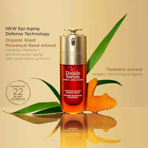 Clarins DOUBLE SERUM | Anti Aging Face Serum | Visibly Firms, Smoothes, Boosts Radiance, and Refines Pores | 24H Hydration | All Skin Types