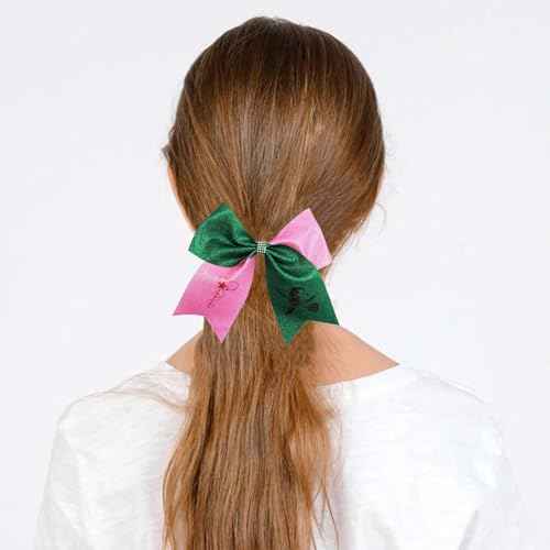 2pcs Witch Hair Accessories for Women, Pink Green Witch Hair bows for Wicked Movie Game Fans, wicked gifts for girls