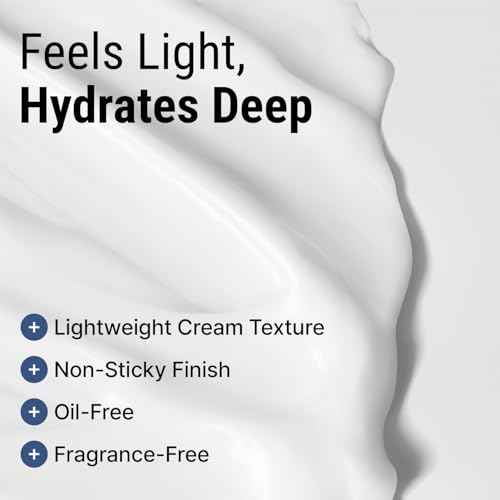 Ultra Moisturizing Derma Facial Cream ? Oil Free Deep Hydrating Face Moisturizer ? Vegan, EWG Verified Product Korea Skin Care with Hyaluronic Acid, Amino Acids, Non-Sticky Unscented Lotion
