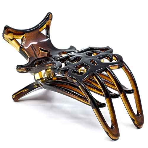 Camila Paris NV73-NV74 French Hair Clip for Women, Hair Side Clips, 3 inch Girls Hair Claw Clips Jaw Fashion Durable Styling Hair Accessories for Women, Strong Hold No Slip Grip, Made in France