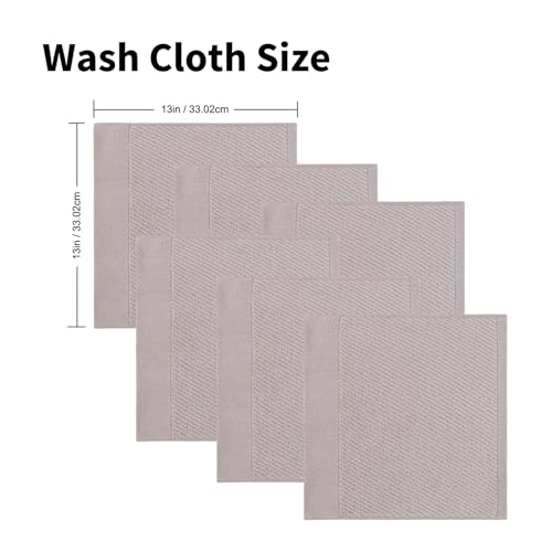 Everplush Industrial Style Face Towel 6-Piece Set - Cotton Combined with Microfiber, Strong Water Absorption, Extra Soft, Gentle on Skin, Durable, Ideal for Face & Hand
