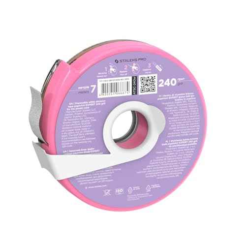 White Nail File Refill roll - 80 Files in a roll 240 grit'