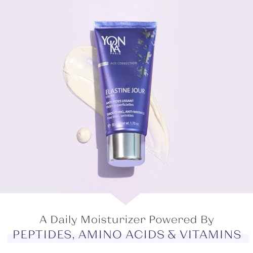 Yonka Elastine Jour Anti-Wrinkle Day Cream | Anti Aging Facial Moisturizer and Eye Cream | Soften Fine Lines and Wrinkles with Vitamin C and Elastin Peptides | Paraben-Free | 1.70 oz