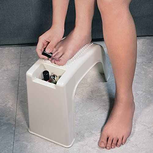 Shower Stool for Pedicure & Shaving Legs - Non-Slip, Sturdy Foot Rest