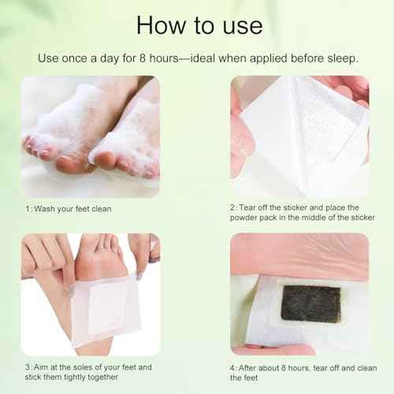 (100 Pads) Deep Cleansing Foot Pads for Better Sleep, Natural Bamboo Foot Patch | Relieve Stress, Improve Sleep and Relaxation
