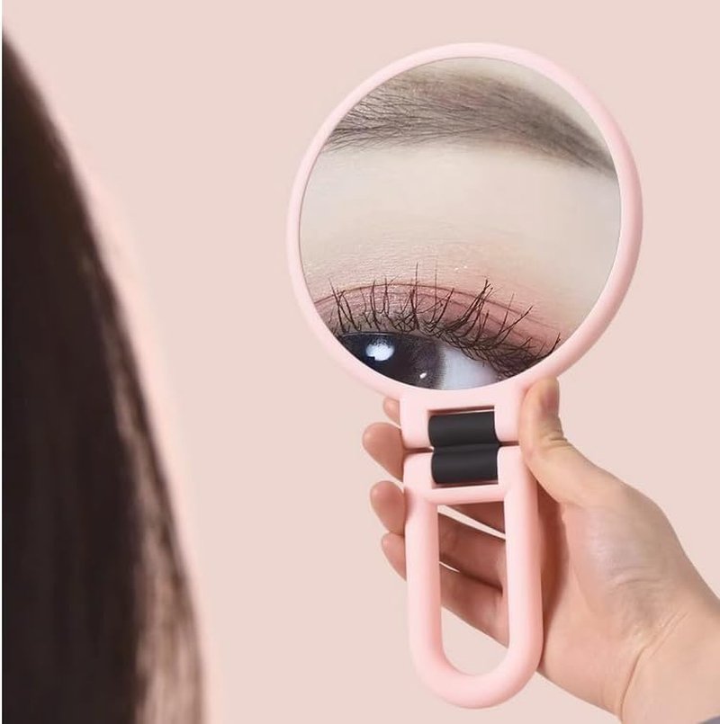 Skiennix 15X Handheld Magnifying Mirror - Adjustable Double-Sided Design for Travel & Makeup