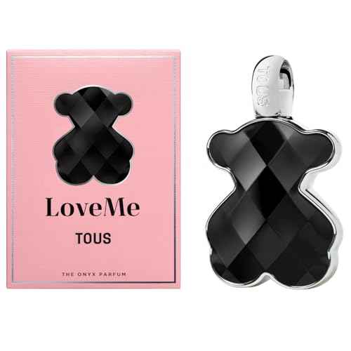 TOUS Love Me The Onyx Parfum for Women. Floral, Fruity, Oriental Long-Lasting Perfume with Notes of Black Orchid, Vanilla, Peony and Sandalwood. Elegant Fragrance for Daily Wear, 3 Fl Oz