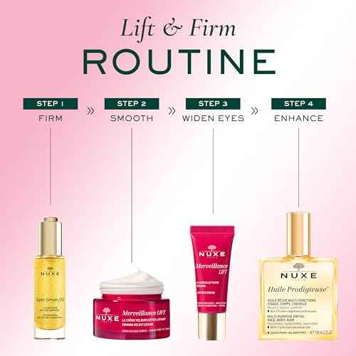 Nuxe Merveillance Lift Velvet Cream Smoothing and Firming Vegan Moisturizer With Micro-Algae Oil for Wrinkle Correction, 1.7 Fl Oz