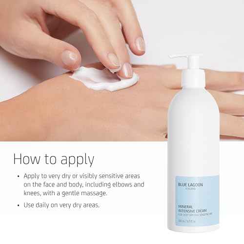Blue Lagoon Skincare Mineral Intensive Cream ? Psoriasis Cream & Psoriasis Treatment for Skin ? Rich Moisturizer with Seawater, Hydrates, Soothes, Prevents Dry Skin, 500ML