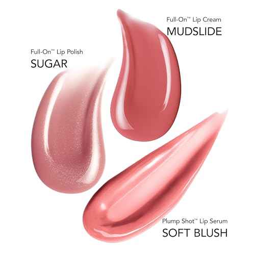BUXOM Full-On Plumping Lip Cream, Hydrating Lip Plumper Gloss with Peptides & Hyaluronic Acid, High-Shine Tinted Formula for Fuller, Softer Lips, Cruelty-Free