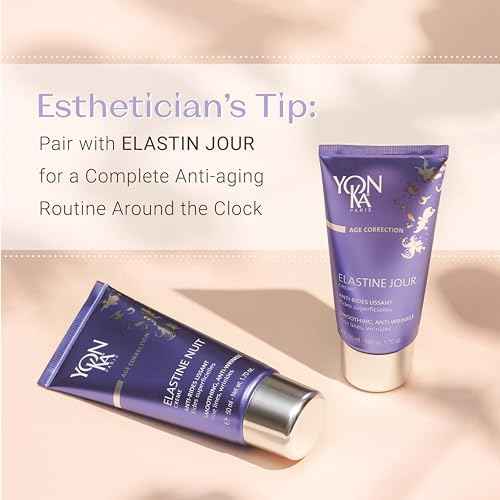 Yon-Ka Elastine Nuit Anti-Wrinkle Night Cream | Anti Aging Facial Moisturizer and Eye Cream | Soften Fine Lines and Wrinkles with Vitamin C and Elastin Peptides | Paraben-Free | 1.70 oz