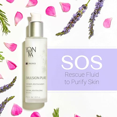 Yonka Specifics Emulsion Pure Purifiante & Regenerante, Purifying and Regenerating Emulsion (1.7 Ounce / 50 Milliliter) - Face Treatment for Acne-Prone Skin Types
