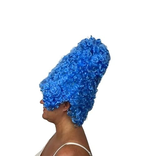 My Costume Wigs Cartoon Marg Simpson Blue Beehive, Dress UP, Halloween, Party One Size