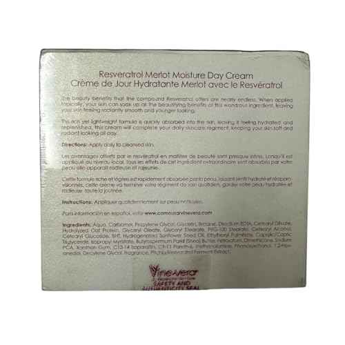 Vine Vera Merlot Day Cream and Peeling Gel Set - Contains Resveratrol - Anti Aging Skin Care