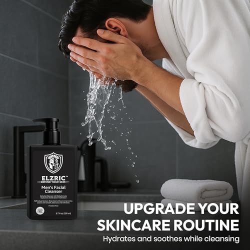 Men¡¯s Facial Cleanser ? Deep Cleansing & Hydrating Face Wash for Oily, Dry & Sensitive Skin ? Exfoliating Daily Cleanser with Salicylic Acid, Green Tea & Amino Acids ? 6.7 oz