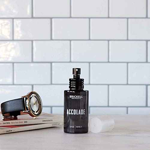 Brickell Men's Accolade Cologne for Men, Italian Bergamot, Cedarwood, Sandalwood, Lemon, and Guaiac Wood Scent, Natural and Organic, 1.7 Ounces