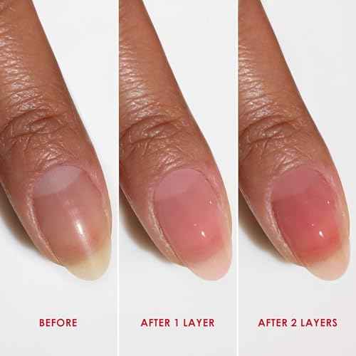 Dermelect Perfectly Polished Nail Rehab Kit ? Nail Concealer & Strengthener Duo with Peptides, Squalene & Optic Brighteners for Damaged Nails, Natural Pink Tint, Glossy Finish, 2-Piece Set