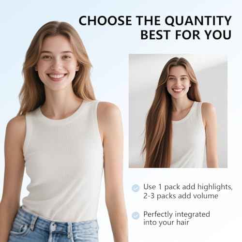 COOKAYU Clip in Hair Extensions Real Human Hair, 14inch 120g 7Pcs 3/8/22 Walnut Brown to Ash Brown and Blonde Hair Extensions Clip in Human Hair Thick Silky Straight Extensions