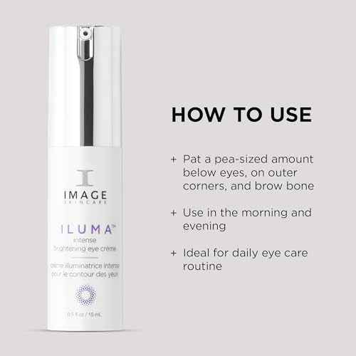 IMAGE Skincare, ILUMA Intense Brightening Eye Cr?me, Helps Reduce Signs of Visible Skin Aging, Dark Circles, Spots and Discoloration Under Eyes, 0.5 fl oz