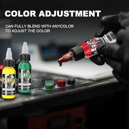 KVM Tattoo Ink Set 14 Pcs Colors 1oz (30ml) Tattoo Supply Indoor Tattoo Studio Renowned for its Smooth Flow Characteristics