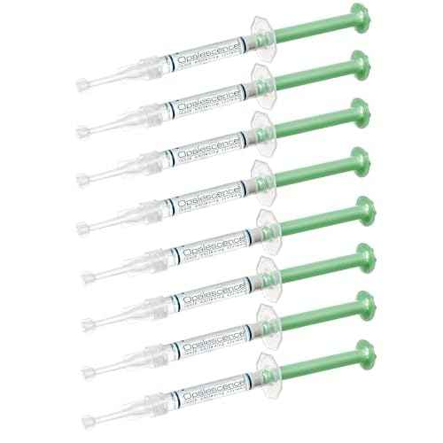 Opalescence 10% Teeth Whitening Kit - Gel Syringes Refills - Low Sensitivy (8 Units) - Fluoride, Carbamide Peroxide - Made in The USA by Ultradent 5211-4