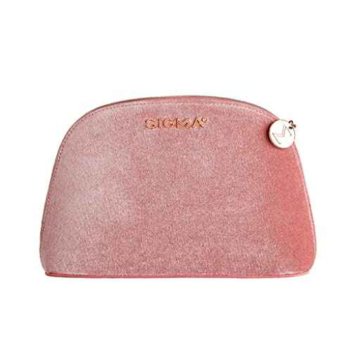 Sigma Beauty Modern Beauty Makeup Brush Set ? Set of 5 Face and Eye Makeup Brushes for Eyeshadow, Blending Setting, Highlighting, Concealing & Contouring, Includes Rose Colored Small Makeup Bag