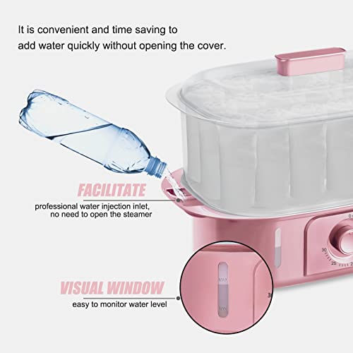 Pink Towel Steamer with Quickly Heating in 5 Mins Auto Off Timer Spa Towel Steamer for Personal Use at Home