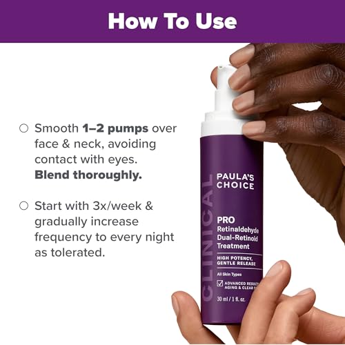 Paula¡¯s Choice Pro Retinaldehyde Dual-Retinoid Face Serum Advanced Treatment, High Potency Anti-Aging Serum for Face, Breakout-Prone Skin, Radiance & Rough, Bumpy Texture, Fragrance-Free