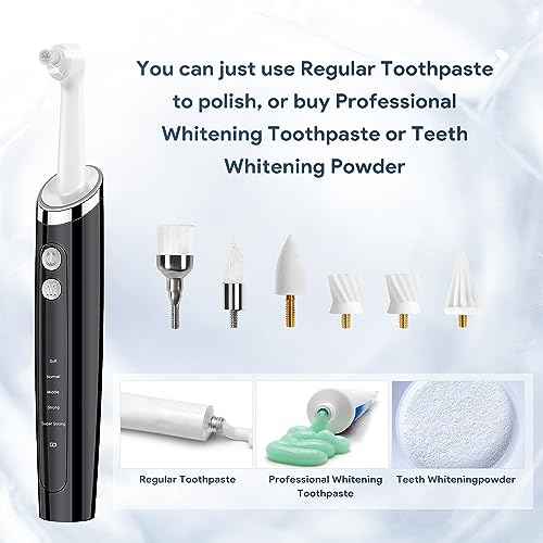 6 Tooth Polisher Replacement Brush Heads£¬Replacement Heads for Tooth Polisher,Teeth Tartar Remover Accessories,6 Varied Brush Heads Replacement Heads Kit