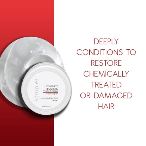 Scruples Complete Recovery Masque - Conditioning Dry Hair Mask to Nourishes, Softens & Restores Elasticity - Intense Recovery and Deep Conditioning Treatment to Strengthens and Moisturizes (8 oz)