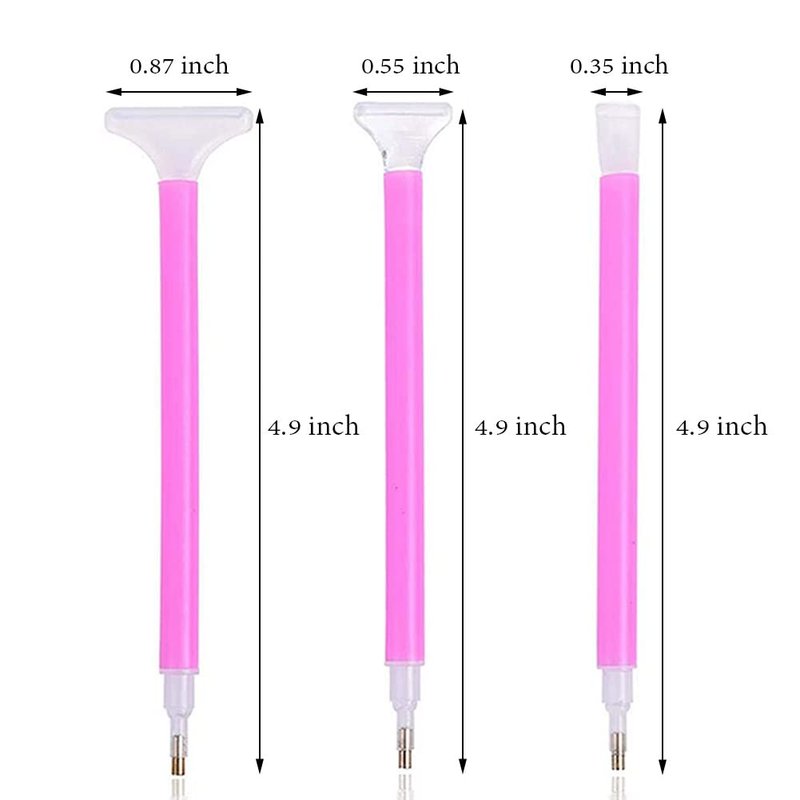BLUECELL 3 Different Types DIY 5D Diamond Embroidery Pen for Diamond Rhinestone Painting Tool