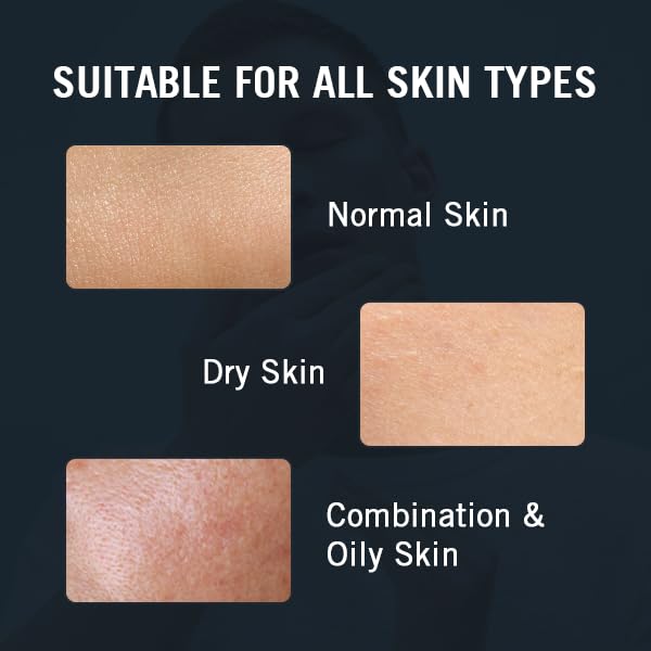 Skiennix Men's Face Moisturizer - Hydrating Cream for Dry Skin, Soothes Irritation & Razor Burn, Anti-Aging, Quick Absorbing