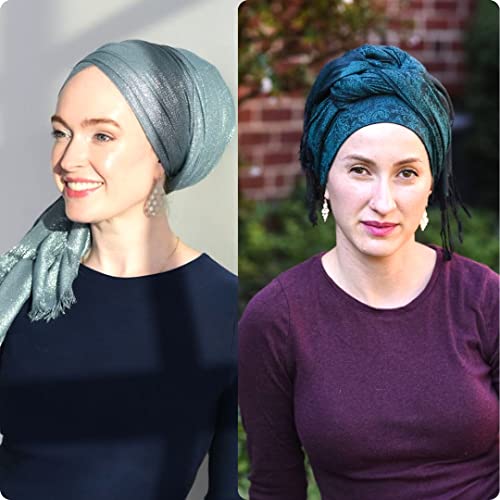 Wrapunzel Headwrap No Slip Volumizer, hair covering under scarves headscarf wrap chemo cap headwear turban hijab Made in USA