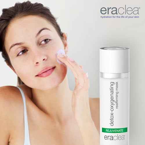 eraclea Detox-Oxygenating Reaffirming Mask, Resurfacing Mask with Oxygenating Plant Stem Cells and Hyaluronic Acid to Restore Radiance and Visibly Reduce Signs of Aging (1 fl oz)