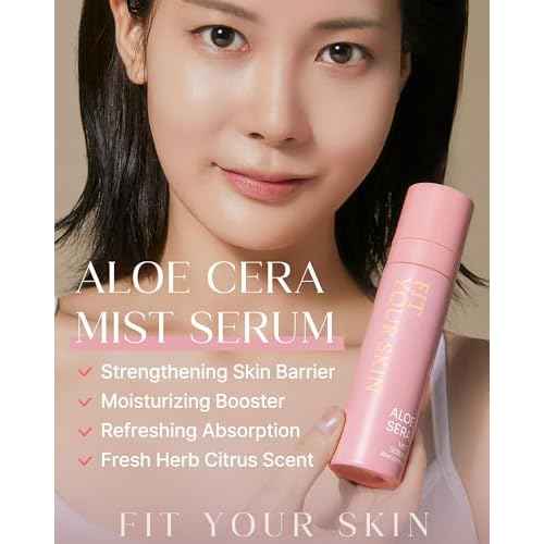 Aloe Cera Mist Serum - Vegan Hydrating Face Spray with Aloe Vera and Ceramide for Rough and Dry Skin - Refreshing & Hydrating Facial Mist - Fresh Herb Citrus Scent, 2.7 fl.oz.