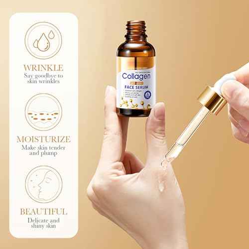 Collagen Skin Care Set, 6Pcs Anti Aging Face Care Sets for Women, Firming Skin, Shrink Pores, Smooth Wrinkles, Hydrating Skin Care Set Include Serum Face Cream Eye Cream Toner Cleanser Facial Mask1