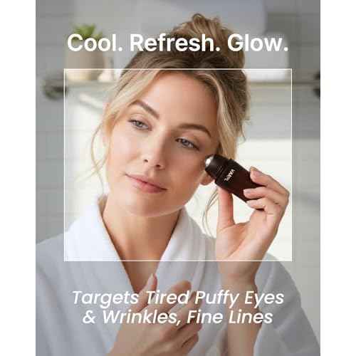 Ice Roll Serum for Face, Puffy Eyes, Under Eye Bags - Bakuchiol & Collagen for Wrinkles, Anti Aging, Cooling Ice Roller for Puffiness, Redness, Dark Circles - Korean Skin Care, 1.69 Fl Oz