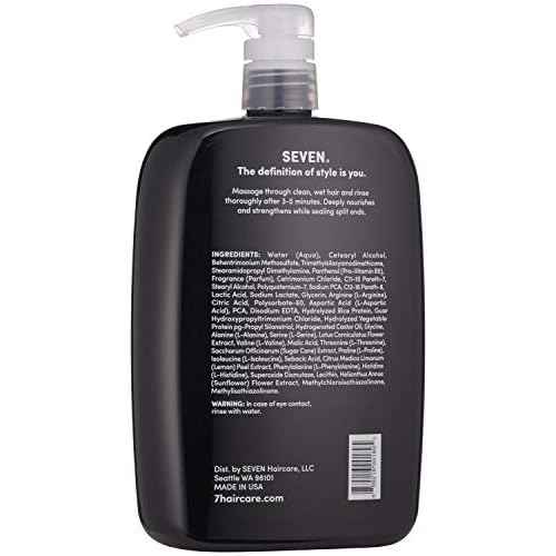 SEVEN Haircare KENTE BOND Conditioner for Split Ends + Damaged Hair, Sulfate Free, Cruelty Free with Amino Acid Complex, Guar Gum & Pro Vitamin B5 for Men & Women, Made in USA