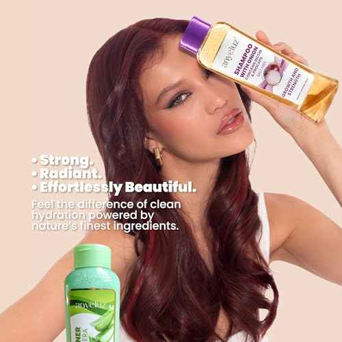 ANYELUZ Onion Shampoo and Aloe Conditioner Set, Strength and Hydration for your Hair, With Onion Extract, Biotin and Argan Oil, Cleanses Deeply and Provides Hydration