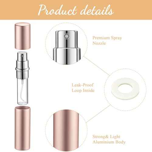 140 Pcs Perfume Travel Refillable Atomizers Bulk Mini Atomizer Sprayer with Perfume Refill Pump Dispenser Pump Transfer Tool (Morandi Color,5 ml)