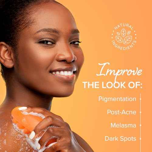 MAREE Kojic Acid Soap & Scrub - Brightening Kojic Acid and Turmeric Soap for Dark Spot and Hyperpigmentation - Dark Spot Remover for Face & Body Wash - Acido Kojico Cream Bar Soaps