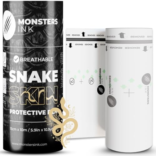 6 Inch x 11 Yards Second Skin Tattoo Cover Up Bandage Roll - Waterproof Aftercare Bandage, Latex-Free Skin Barrier Film for Tattoo Care, Wound Healing & Shower Protection