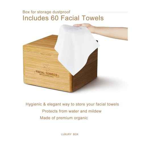 Clean Facial Towels,1 Box with 240 Ct Disposable Face Towels - Premium Facial Cleansing Cloths & Towelettes, Perfect for Skincare Routine - Biodegradable, Travel-friendly, and Eco-friendly