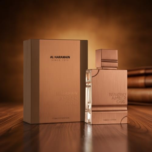 Al Haramain Amber Oud Tobacco Edition for Unisex - Arabian Perfume for Women & Men - Long Lasting Fragrance with Notes of Tobacco Leaf, Cinnamon, Vanilla, Dried Fruit - Arabic Cologne - 2 oz EDP Spray