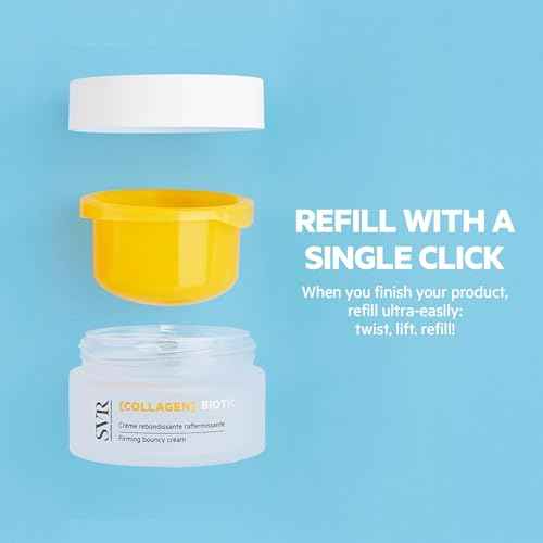 SVR COLLAGEN Biotic Firming Face & Neck Cream with Hyaluronic Acid, Collagen Peptides & Vitamin C. Day & Night Moisturizer That Targets Fine Lines and Wrinkles. For All Skin Types, 1.7 fl.oz.