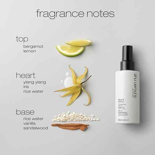 shu uemura art of hair Izumi Tonic Strengthening & Thickening Rice Water Hair Serum - Hydrates & Repairs Damaged Hair, Softens and Adds Shine, With Japanese Rice Water