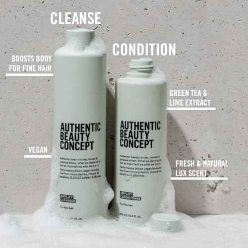 Authentic Beauty Concept Amplify Conditioner | Fine hair | Increases Body & Volume | Vegan & Cruelty-free | Silicone-free